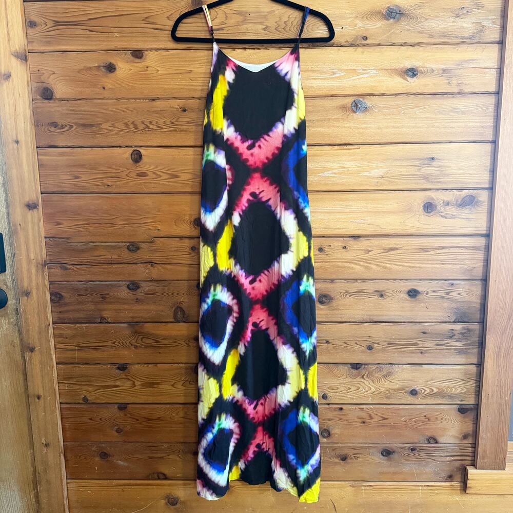Busayo Collective Tie Dye Maxi Dress in Multicolor Medium